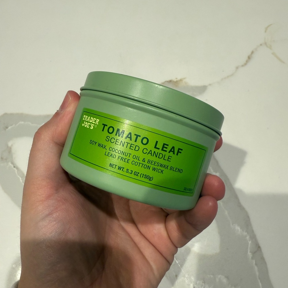 Trader Joe's Tomato Leaf Scented Candle